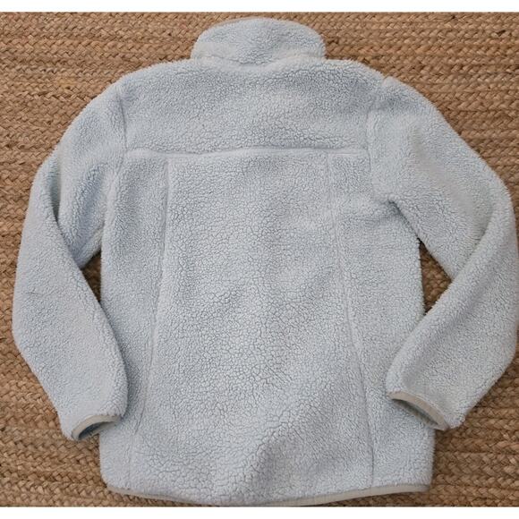 The North Face Jacket Girl's Size 10-12 Light Blue Fleece Full Zip - Picture 2 of 7